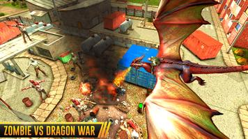Zombie VS Dragon Hero 2018 - World War Survival 3D capture d'écran 2