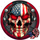 APK 3D American Dj Skull Theme