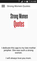 Strong Women Quotes Affiche