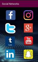 Social Networks All in one Affiche