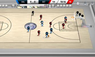 Stickman Basketball 3D syot layar 1