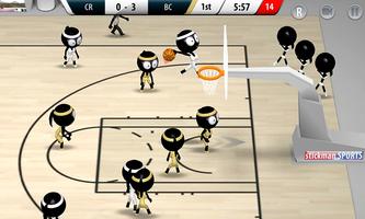 Stickman Basketball 3D imagem de tela 2