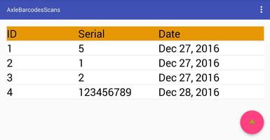 Axle Barcode Scans স্ক্রিনশট 1