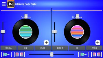 Dj Mixing Party Night Poster