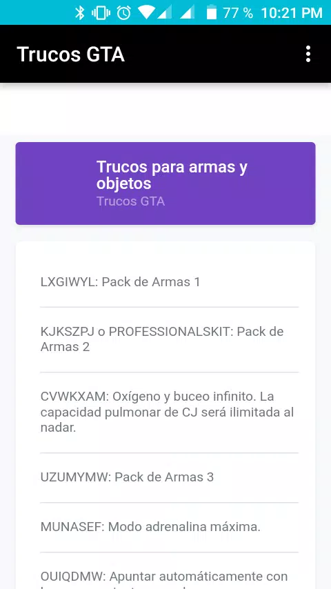 Trucos para GTA San Andreas Android - Trucos Galaxy