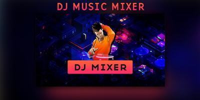 dj mixer player + remixer music plakat