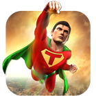 Superhero Flying Crime Battle City Rescue Mission أيقونة