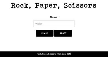 Rock, Paper, Scissors Affiche
