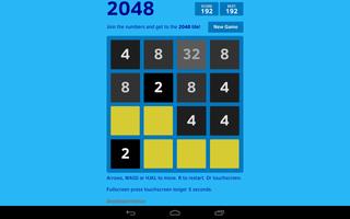 blue 2048 Poster