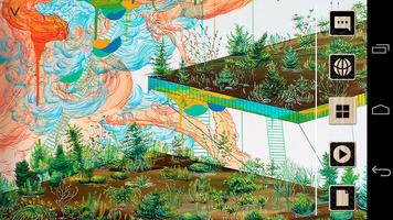 Floating Garden_Painting Atom الملصق