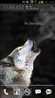 Smoking wolf Affiche