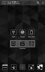 Baixar Black and White Atom theme APK