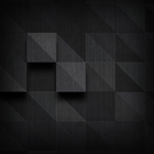 Black Pattern Atom Theme آئیکن