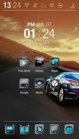 Car Racing Atom Theme ภาพหน้าจอ 1