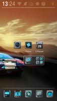 Car Racing Atom Theme captura de pantalla 2