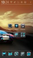 Car Racing Atom Theme imagem de tela 2