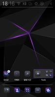 Poster Purple Beam Atom theme