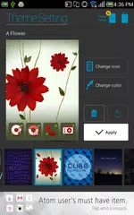 A Flower Atom theme APK download