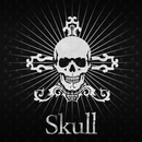 APK Black Skull Atom Theme