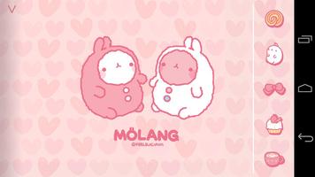 Molang Cup Cake Pink Atom poster