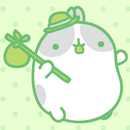 Molang Clover Green Atom theme APK