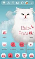 Elegant Persian Cat Theme Affiche