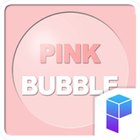 Pink Bubble Launcher Theme icône