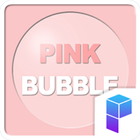Pink Bubble Launcher Theme أيقونة