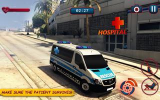 Ambulance Driver Rescue - Ambulance Games Affiche
