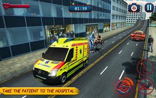 Ambulance Driver Rescue - Ambulance Games capture d'écran 1