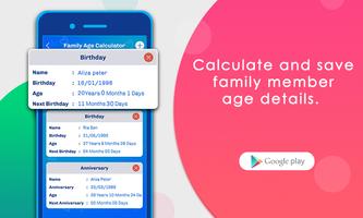 Family Age Calculator Affiche