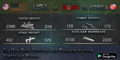USA North Korea Army Compare capture d'écran 2