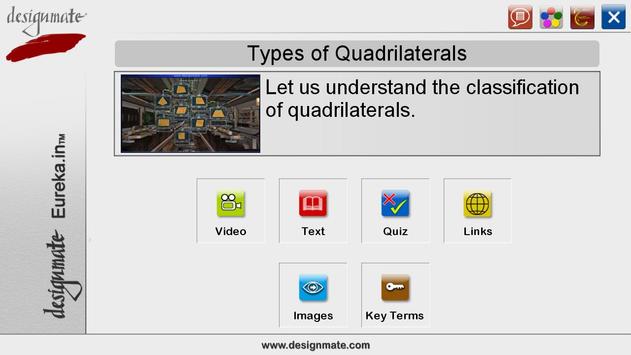 types of quadrilaterals poster