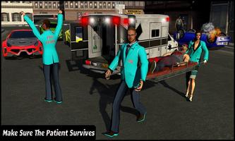 Elevated Ambulance Driving 3D imagem de tela 3