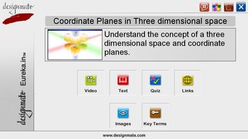 Coordinate Planes in 3D space Affiche