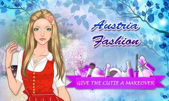 Austria Fashion: Girl Makeup Affiche