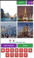 Угадай город по 4 картинкам/Guess the City الملصق