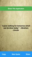 Abraham Lincoln Motivational Quotes Affiche