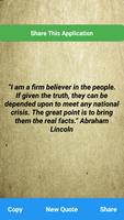 Abraham Lincoln Motivational Quotes capture d'écran 1