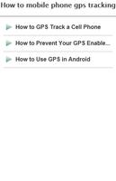 How to mobile gps tracking Affiche