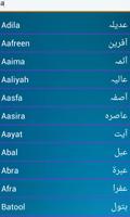 Arabes musulmans Bébés noms Affiche