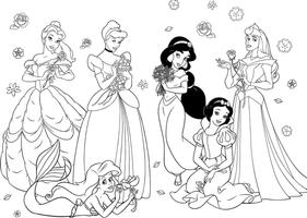 Princess Coloring poster