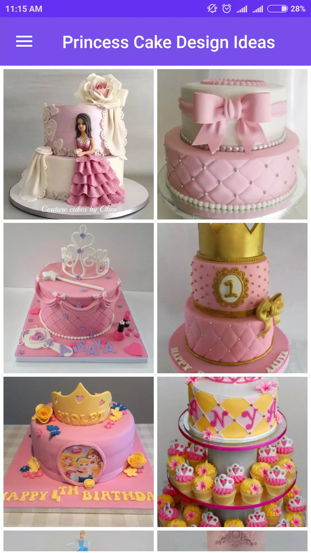 Princess Cake Design Ideas APK pour Android Télécharger