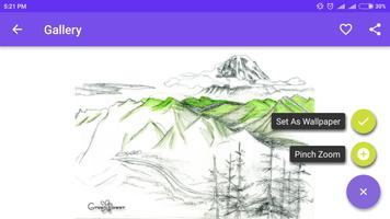 Easy Drawing Mountain Scenery capture d'écran 3