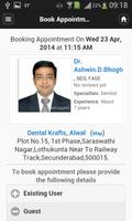 Dr Ashwin Bhogte Appointments screenshot 2