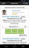 Dr Paresh Trivedi Appointments 截图 1