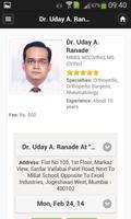 Dr Uday A. Ranade Appointments capture d'écran 1