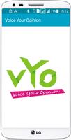 VYO VOICE YOUR OPINION الملصق