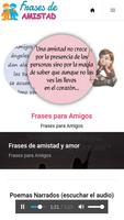 Frases de Amistad y Amor تصوير الشاشة 1