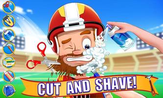 Poster Sports Athlete Shave Game